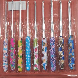 Aguja Crochet Mango Silicona Diseño Cbblister Surtido 9 Medidas
