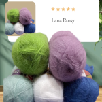 Pansy Angora Acrílica LHO Ovillo por 100 G