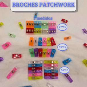 Broche Patchwork CBX Clips sujetadores ideales para costura, patchwork, quilting y manualidades.